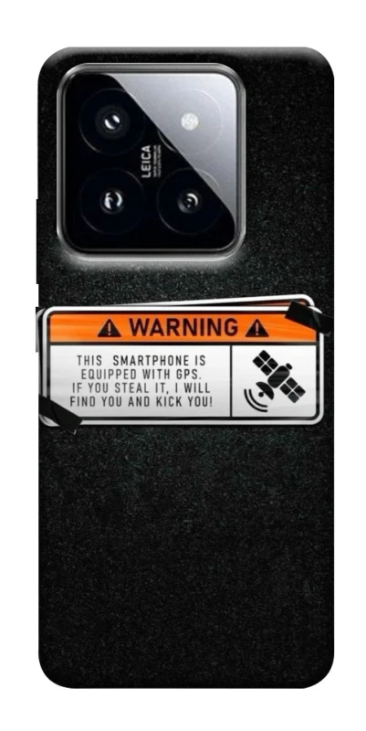 Чохол на Xiaomi 14 Pro Warning фото 1 з 1
