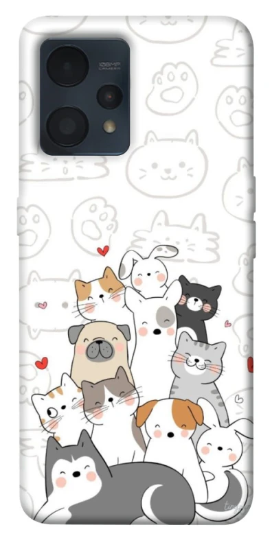 Чохол на Realme 9 4G / 9 Pro+ Funny Pets фото 1 з 1