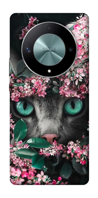 Чохол на Huawei Magic6 Lite Кіт в квітах фото 1 з 1
