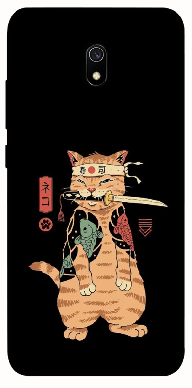 Чохол на Xiaomi Redmi 8a Кіт-самурай фото 1 з 1