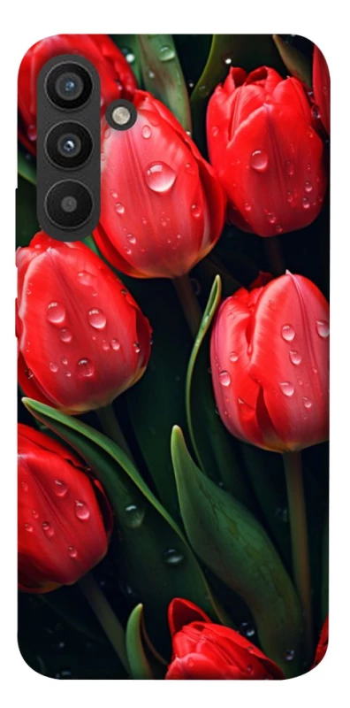 Чехол на Samsung Galaxy A34 5G Красные тюльпаны фото 1 из 1