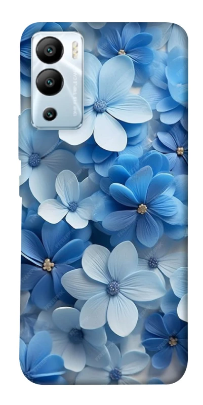 Чехол на Infinix Hot 12i Синие цветы фото 1 из 1