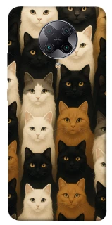 Чохол на Xiaomi Redmi K30 Pro / Poco F2 Pro Colorful Cat Collage фото 1 з 1