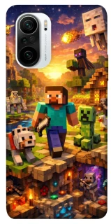 Чохол на Xiaomi Redmi K40 / K40 Pro / K40 Pro+ / Poco F3 Minecraft v6 фото 1 з 1