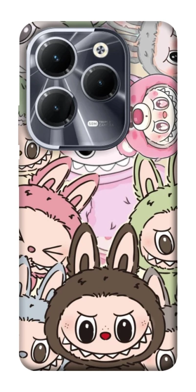 Чехол на Infinix Hot 40 All Labubu 3 фото 1 из 1