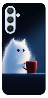 Чехол на Samsung Galaxy A54 5G Чехол кот с кофе фото 1 из 1