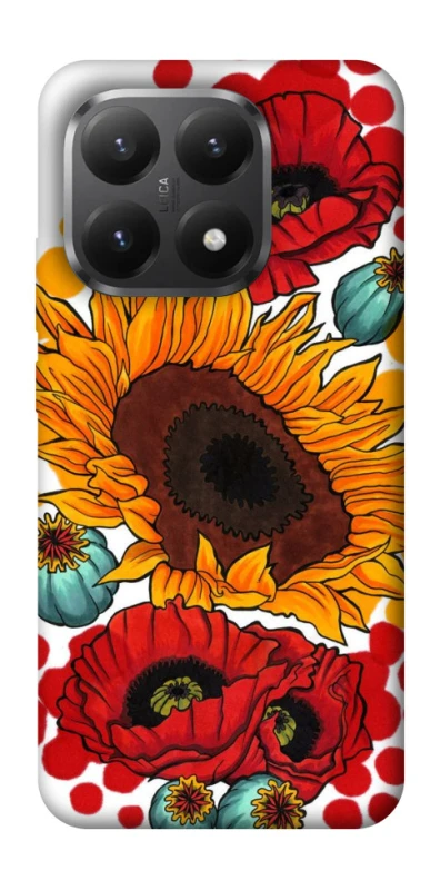 Чохол на Xiaomi 15T Соняшники та маки фото 1 з 1