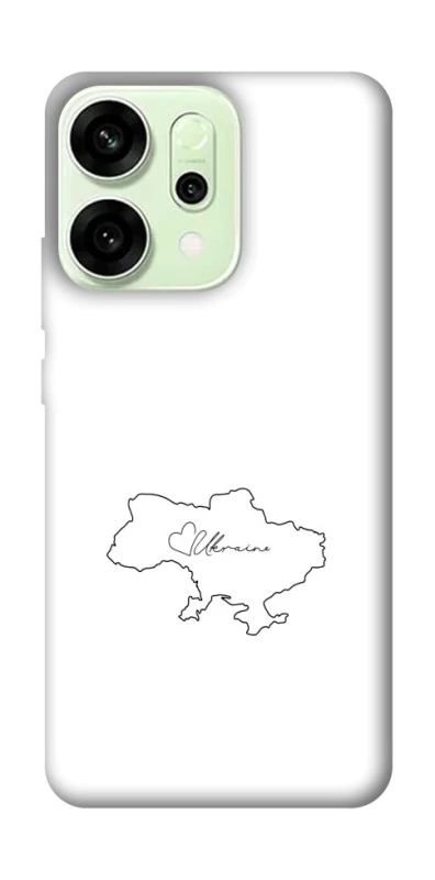 Чохол на Oppo Reno 14 Ukraine map фото 1 з 1