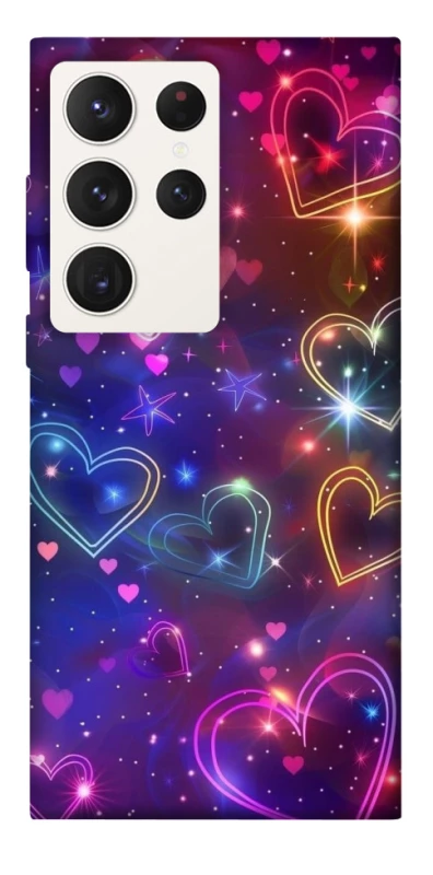 Чохол на Samsung Galaxy S23 Ultra Drawn hearts фото 1 з 1