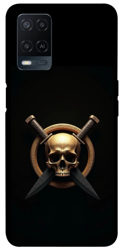 Чохол на Oppo A54 4G Golden Skull фото 1 з 1