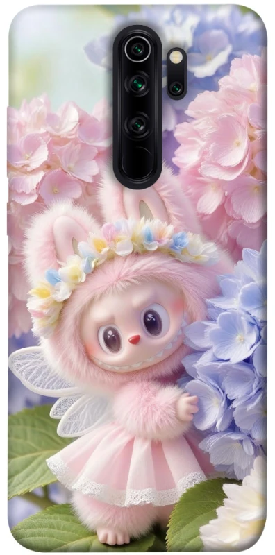 Чохол на Xiaomi Redmi Note 8 Pro Labubu & Flowers ver.1 фото 1 з 1