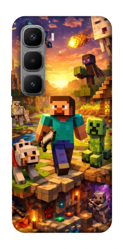 Чохол на Infinix Hot 60 Pro+ Minecraft v6 фото 1 з 1