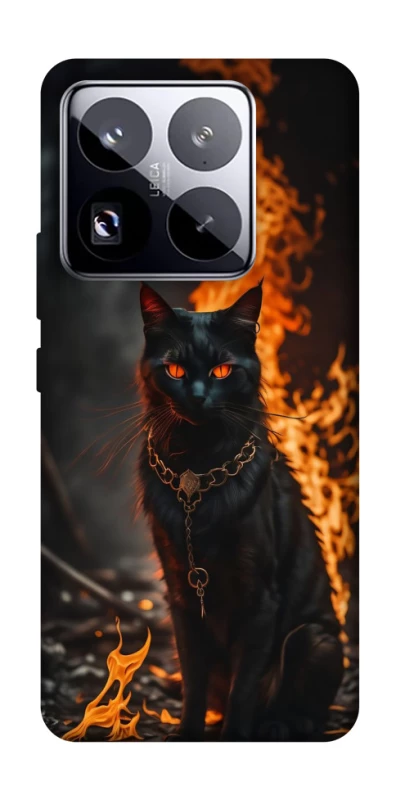 Чехол на Xiaomi 15 Pro Огненный кот фото 1 из 1