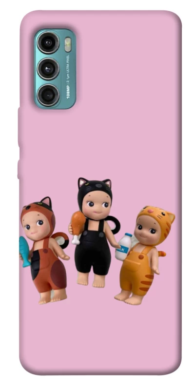 Чохол на Motorola Moto G60 Cat Cafe Trio фото 1 з 1