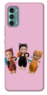 Чехол на Motorola Moto G60 Cat Cafe Trio фото 1 из 1