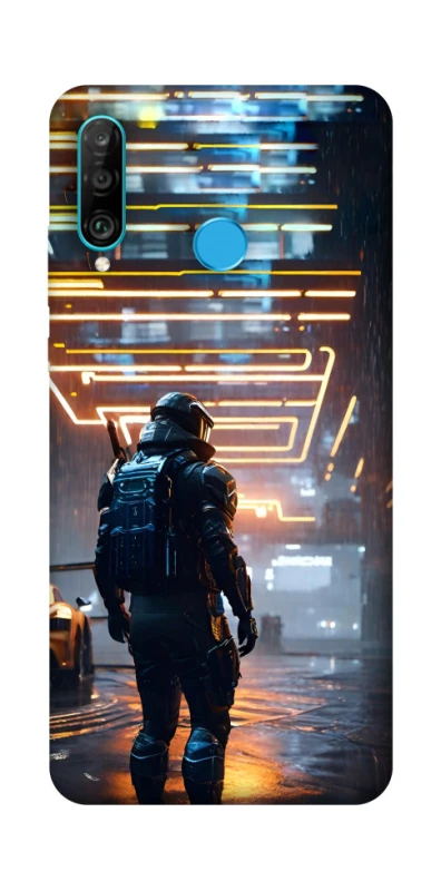 Чехол на Huawei P30 lite Cyber character фото 1 из 1