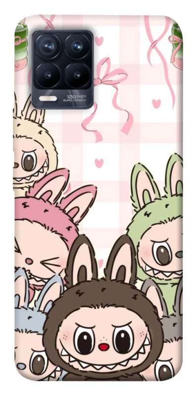 Чохол на Realme 8 All Labubu 2 фото 1 з 1