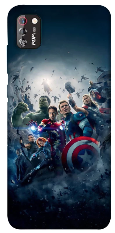 Чохол на TECNO POP 4 Pro Marvel heroes фото 1 з 1