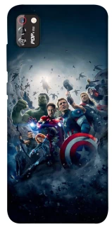 Чехол на TECNO POP 4 Pro Marvel heroes фото 1 из 1