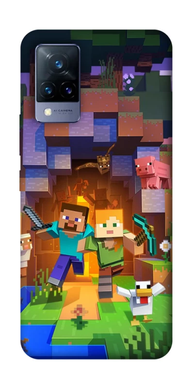 Чехол на Vivo V21 Minecraft game фото 1 из 1