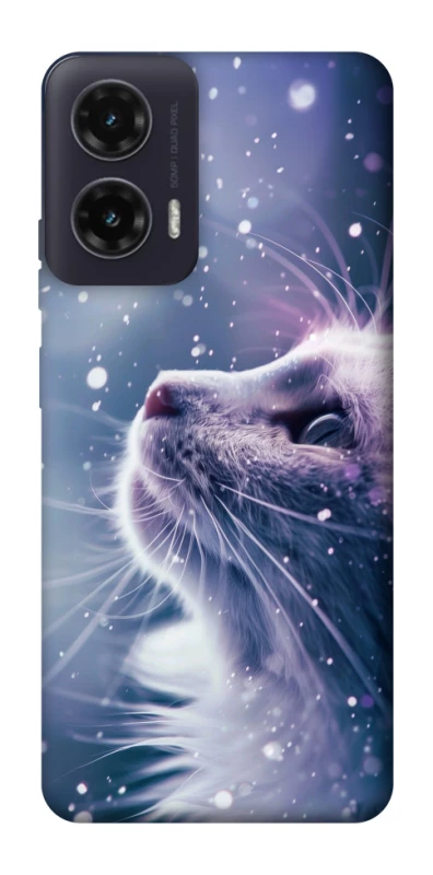 Чехол на Motorola Moto G35 Snow cat фото 1 из 1