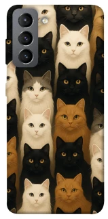Чохол на Samsung Galaxy S21 FE Colorful Cat Collage фото 1 Чохол на Samsung Galaxy S21 FE Colorful Cat Collage фото 1 з 1