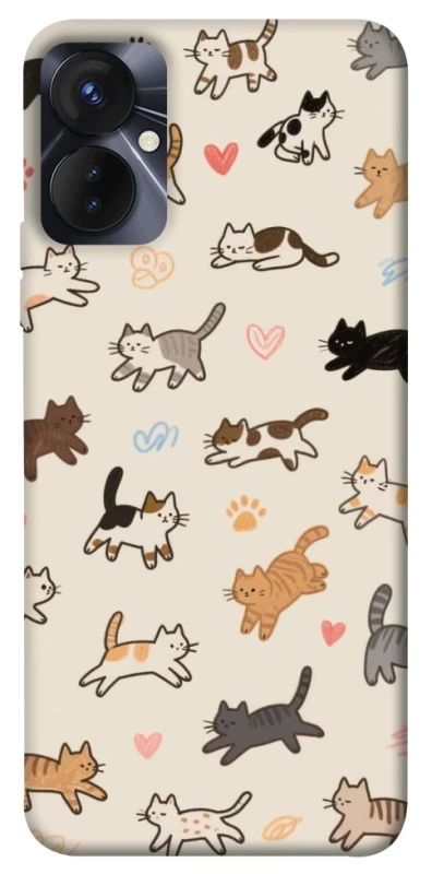 Чохол на TECNO Spark 9 Pro (KH7n) Cat style ver.2 фото 1 з 1