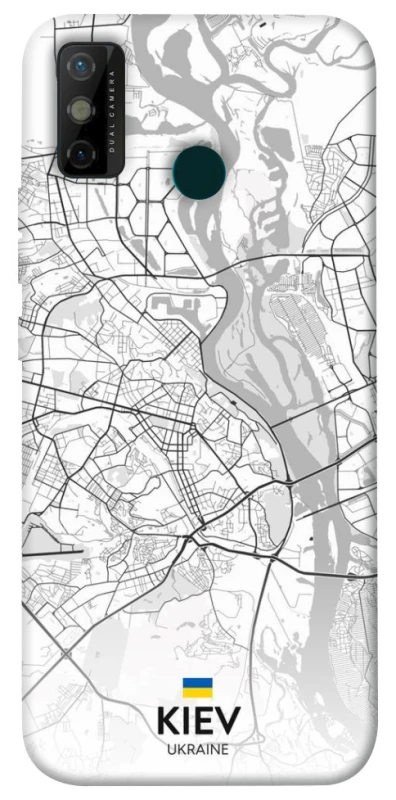 Чохол на TECNO Spark 6 Go Kiev white map фото 1 з 1