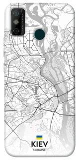 Чохол на TECNO Spark 6 Go Kiev white map фото 1 з 1