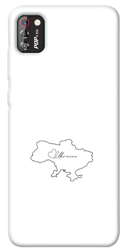Чохол на TECNO POP 4 Pro Ukraine map фото 1 з 1