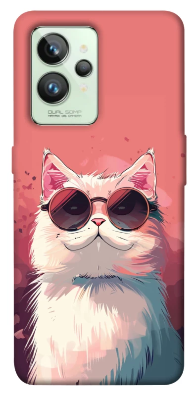 Чохол на Realme GT2 Сat with glasses фото 1 з 1