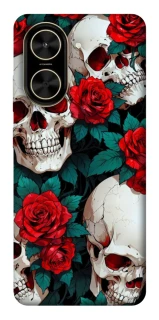 Чохол на Xiaomi Poco C71 skull and rose фото 1 з 1