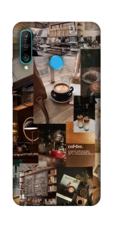 Чехол на Huawei P30 lite Coffee collage ver.2 фото 1 из 1