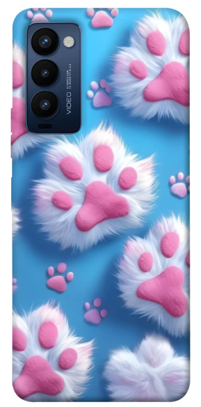 Чохол на TECNO Camon 18 Cat paw фото 1 з 1