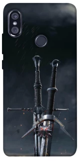 Чехол на Xiaomi Redmi Note 5 Pro / Note 5 (AI Dual Camera) Мечи Ведьмака фото 1 из 1