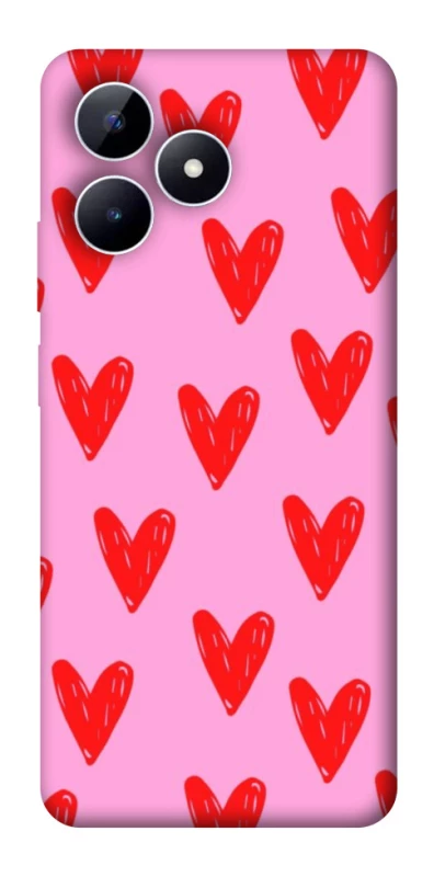 Чехол на Realme Note 50 5G Red hearts 2 фото 1 из 1