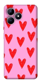 Чехол на Realme Note 50 5G Red hearts 2 фото 1 из 1