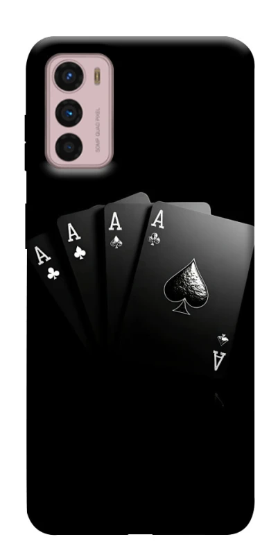 Чохол на Motorola Moto G42 Black Cards фото 1 з 1