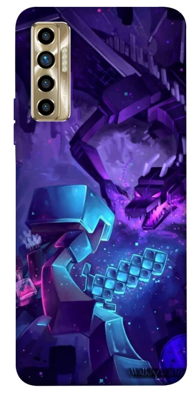 Чехол на TECNO Camon 17P Minecraft dragon фото 1 из 1