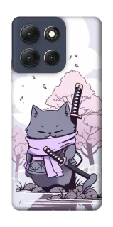 Чехол на Motorola Moto G86 Samurai cat фото 1 Чехол на Motorola Moto G86 Samurai cat фото 1 из 1