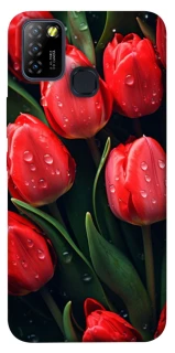 Чохол на Infinix Hot 10 Lite Червоні тюльпани фото 1 Чохол на Infinix Hot 10 Lite Червоні тюльпани фото 1 з 1