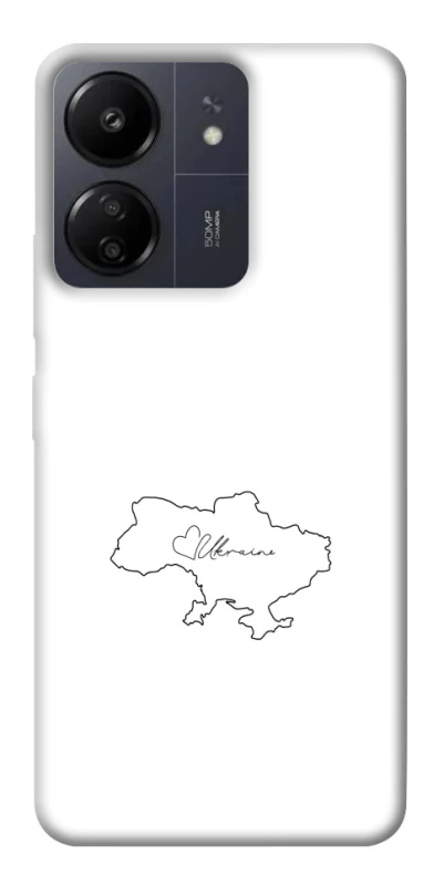 Чохол на Xiaomi Redmi 13C Ukraine map фото 1 з 1