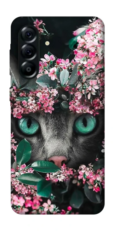 Чехол на Samsung Galaxy A57 5G Кот в цветах фото 1 из 1