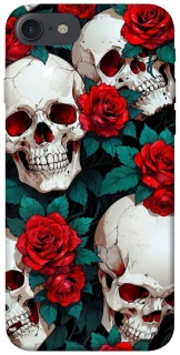 Чохол на Apple iPhone 7 / 8 (4.7") skull and rose фото 1 з 1