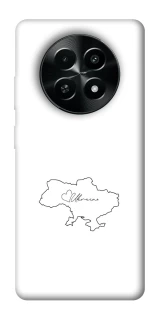 Чохол на Realme Narzo 70x Ukraine map фото 1 з 1