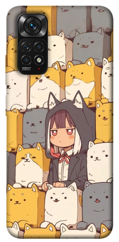 Чохол на Xiaomi Redmi Note 11 (Global) / Note 11S Like a cat фото 1 з 1