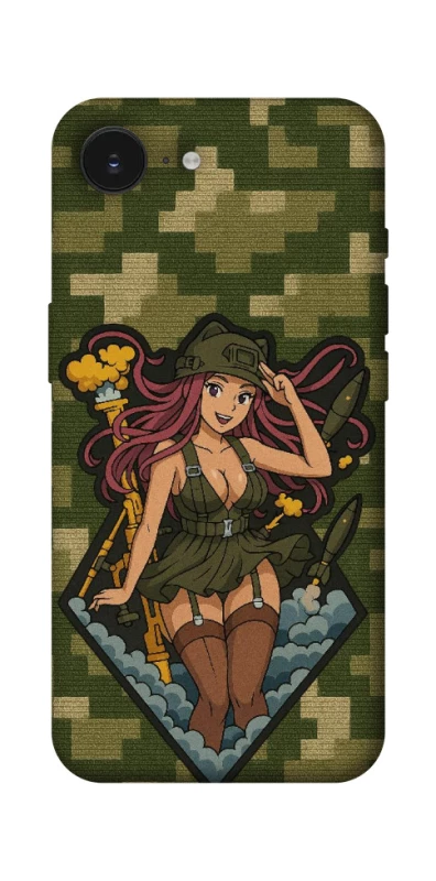 Чохол на Apple iPhone 16e (6.1") Military Waifu фото 1 з 1