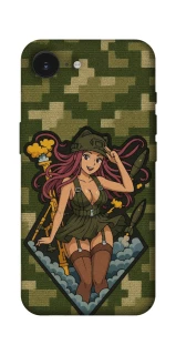 Чохол на Apple iPhone 16e (6.1") Military Waifu фото 1 з 1
