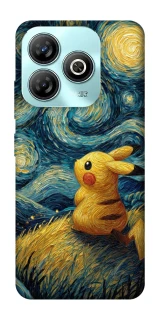 Чехол на ZTE Blade A75 4G Pikachu and Van Gogh фото 1 из 1