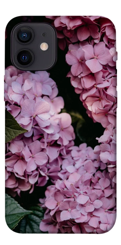 Чехол на Apple iPhone 12 mini (5.4") Розовые гартензии фото 1 из 1